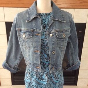 EUC Motherhood Maternity Jean Jacket, Sz M